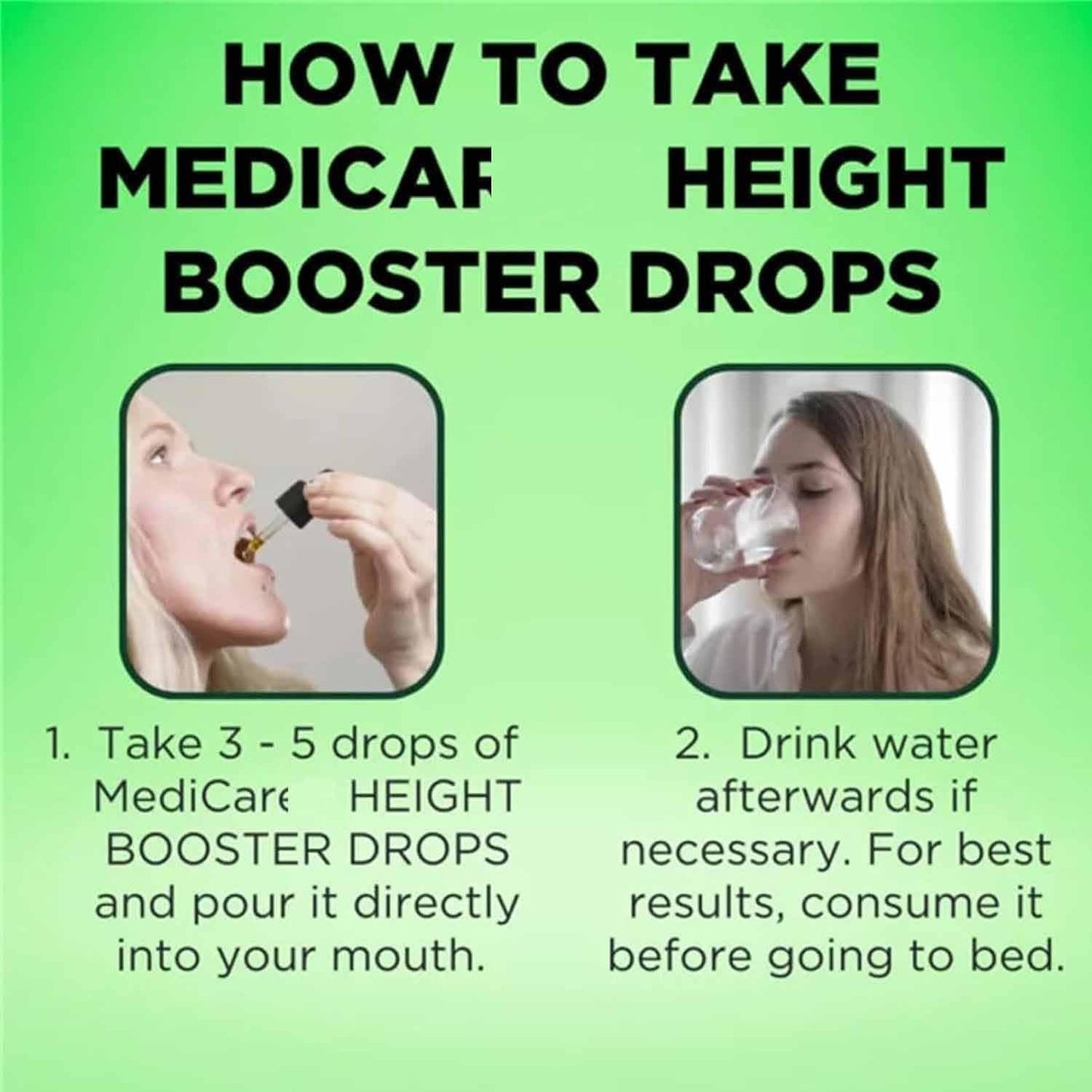 Medicare Height Booster Drops