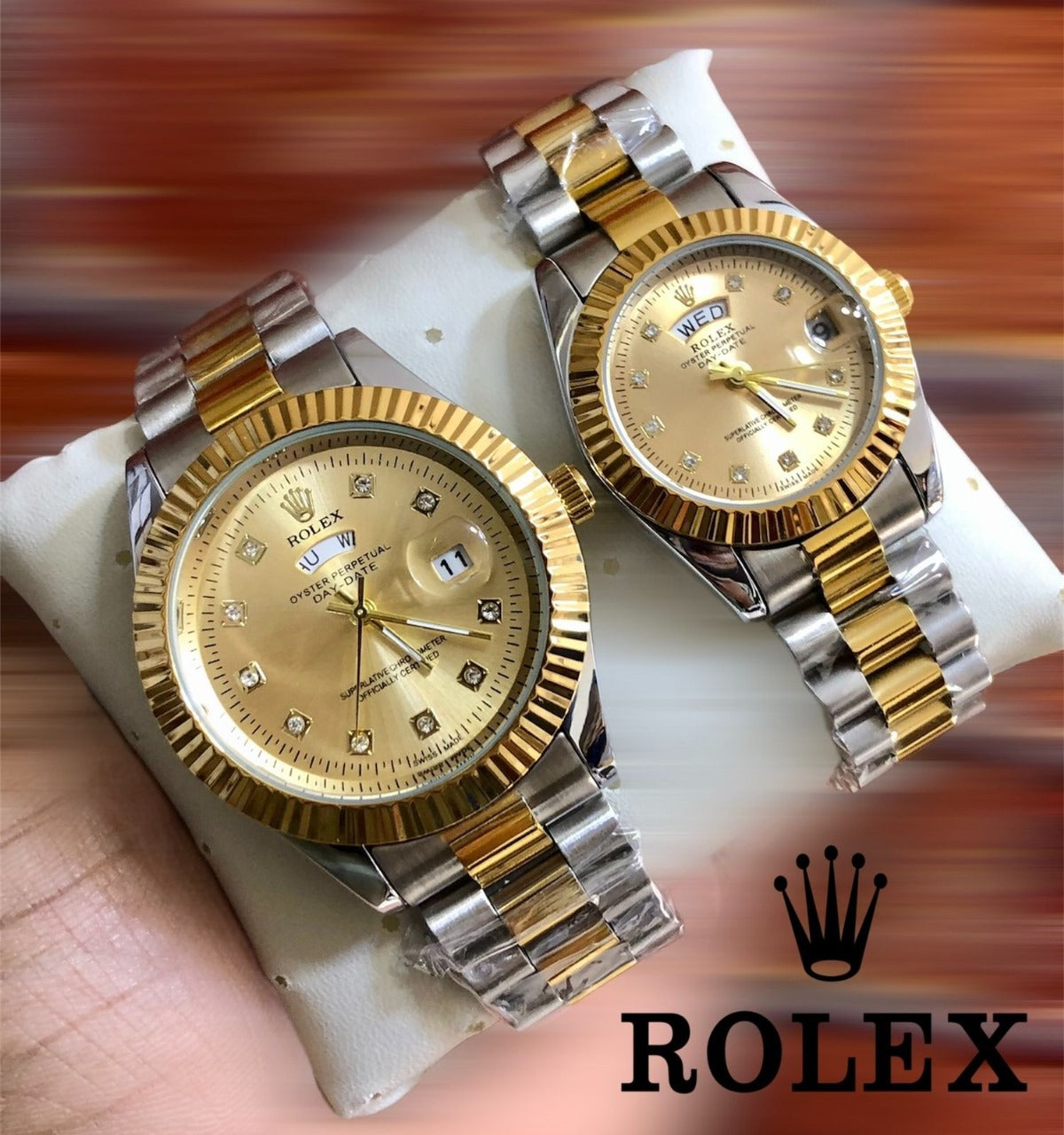 ROLEX COUPLE WATCH  ➕ BOX ➕ FREE DELIVERY  🎁