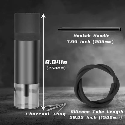 Portable Heavy Smoke  Hookah ➕ Free delivery In UAE 🎁