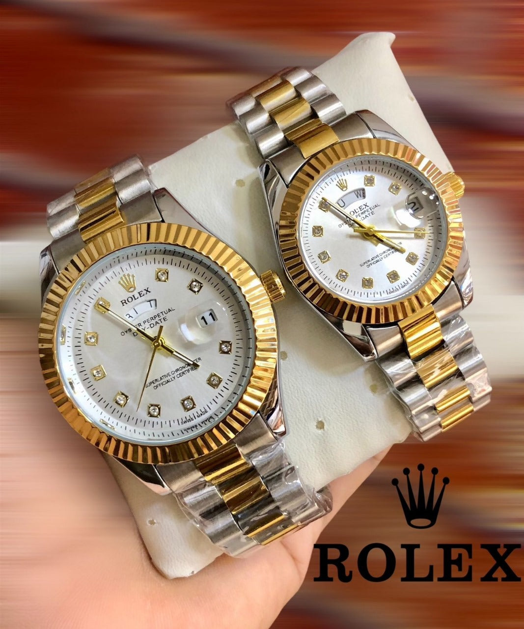 ROLEX COUPLE WATCH  ➕ BOX ➕ FREE DELIVERY  🎁