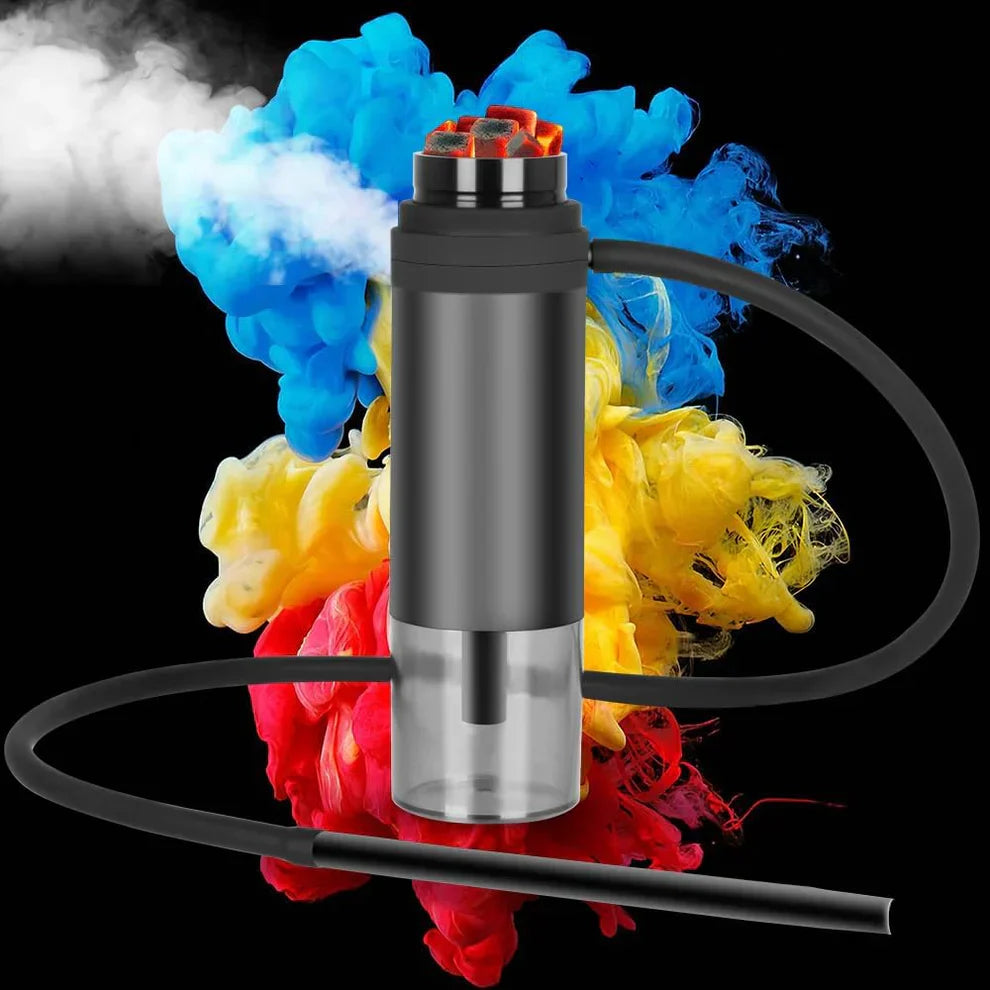 Portable Heavy Smoke  Hookah ➕ Free delivery In UAE 🎁