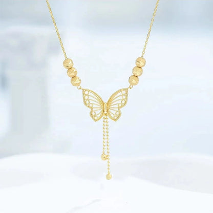 Luxury Gold Butterfly Necklace 🎁 / قلادة الفراشة الذهبية الفاخرة