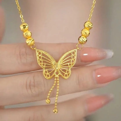 Luxury Gold Butterfly Necklace 🎁 / قلادة الفراشة الذهبية الفاخرة