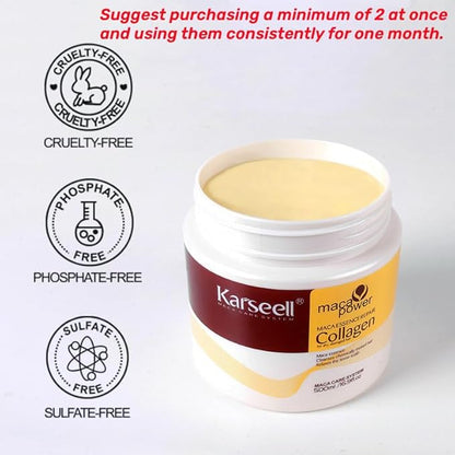 Karseell Collagen Hair Mask (500ML) ➕ FREE DELIVERY 🎁